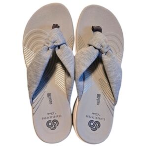 Clarks Cloudstepper Womens Gray Sandals Size 7